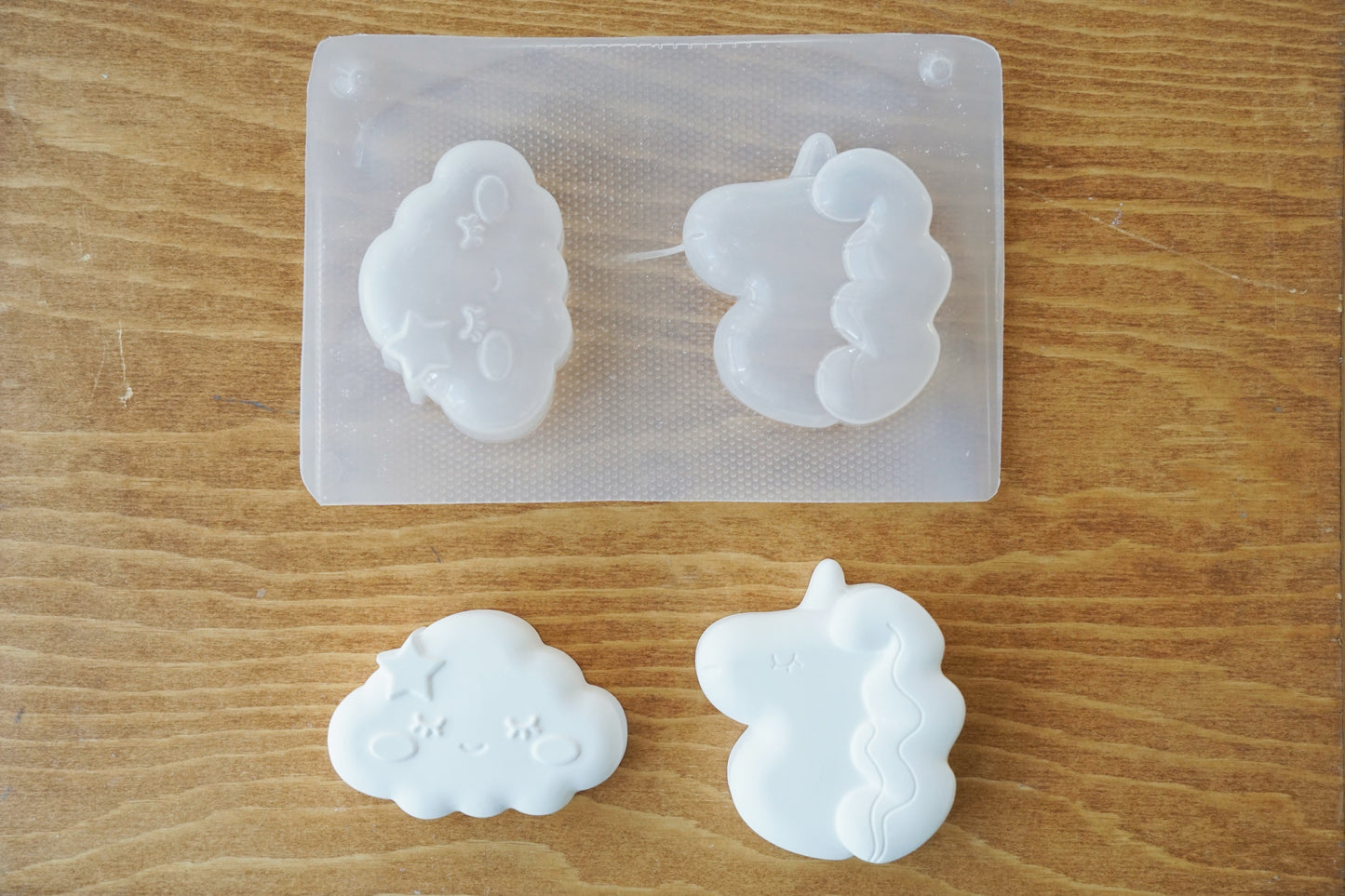 獨角馬及小雲朵膠模具 Unicorn & Sleepy Cloud Plastic Moulds