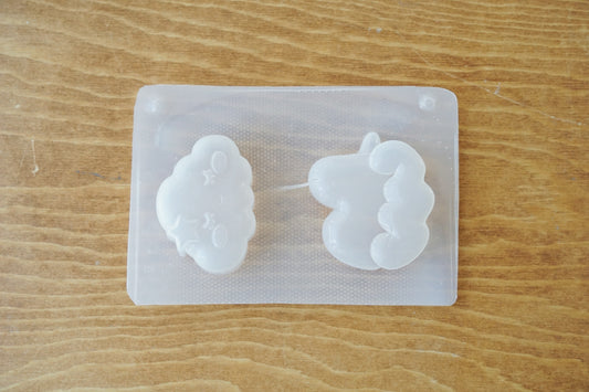 獨角馬及小雲朵膠模具 Unicorn & Sleepy Cloud Plastic Moulds