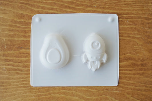 牛油果及火箭膠模具 Avocado & Rocket Plastic Moulds